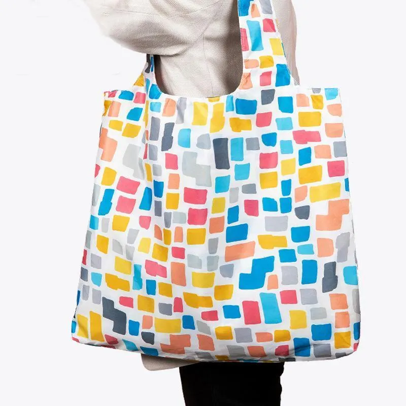 Foldable Waterproof Shopping Bags 1PC 3Colours