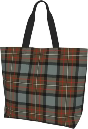 Forbes Ancient Tartan Tote Bag For Women Weekender Travel Bag Reusable Grocery Bags Large Totes Handbags