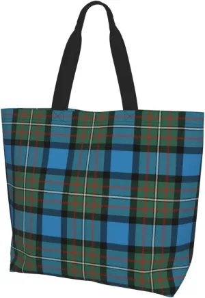 Forbes Ancient Tartan Tote Bag For Women Weekender Travel Bag Reusable Grocery Bags Large Totes Handbags