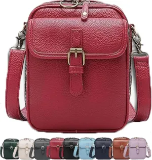 Forcipower Crossbody Bag, Urvashi Crossbody Leather Bag for Women, Anti-Theft Vintage Shoulder Messenger Bags