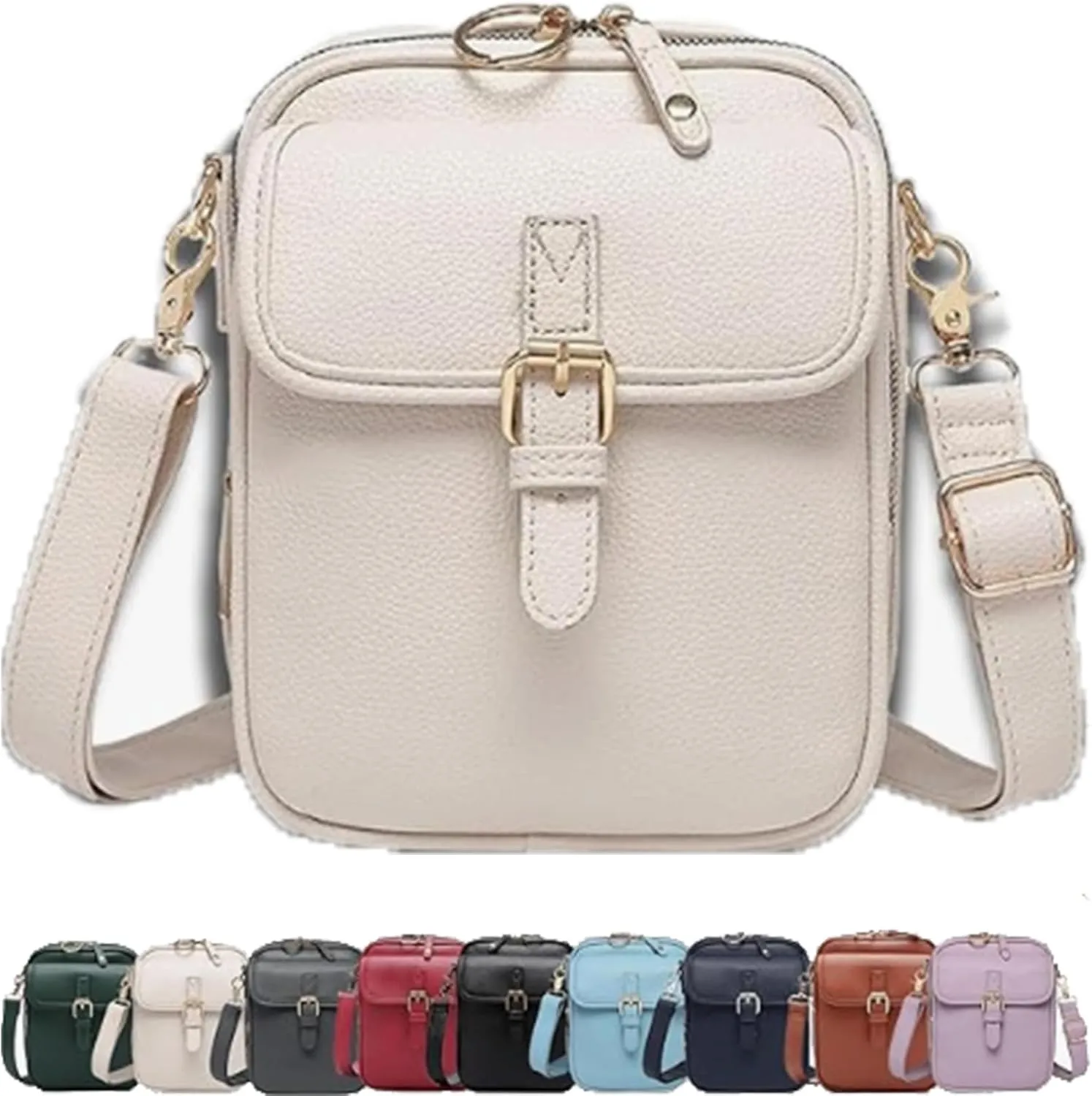 Forcipower Crossbody Bag, Urvashi Crossbody Leather Bag for Women, Anti-Theft Vintage Shoulder Messenger Bags