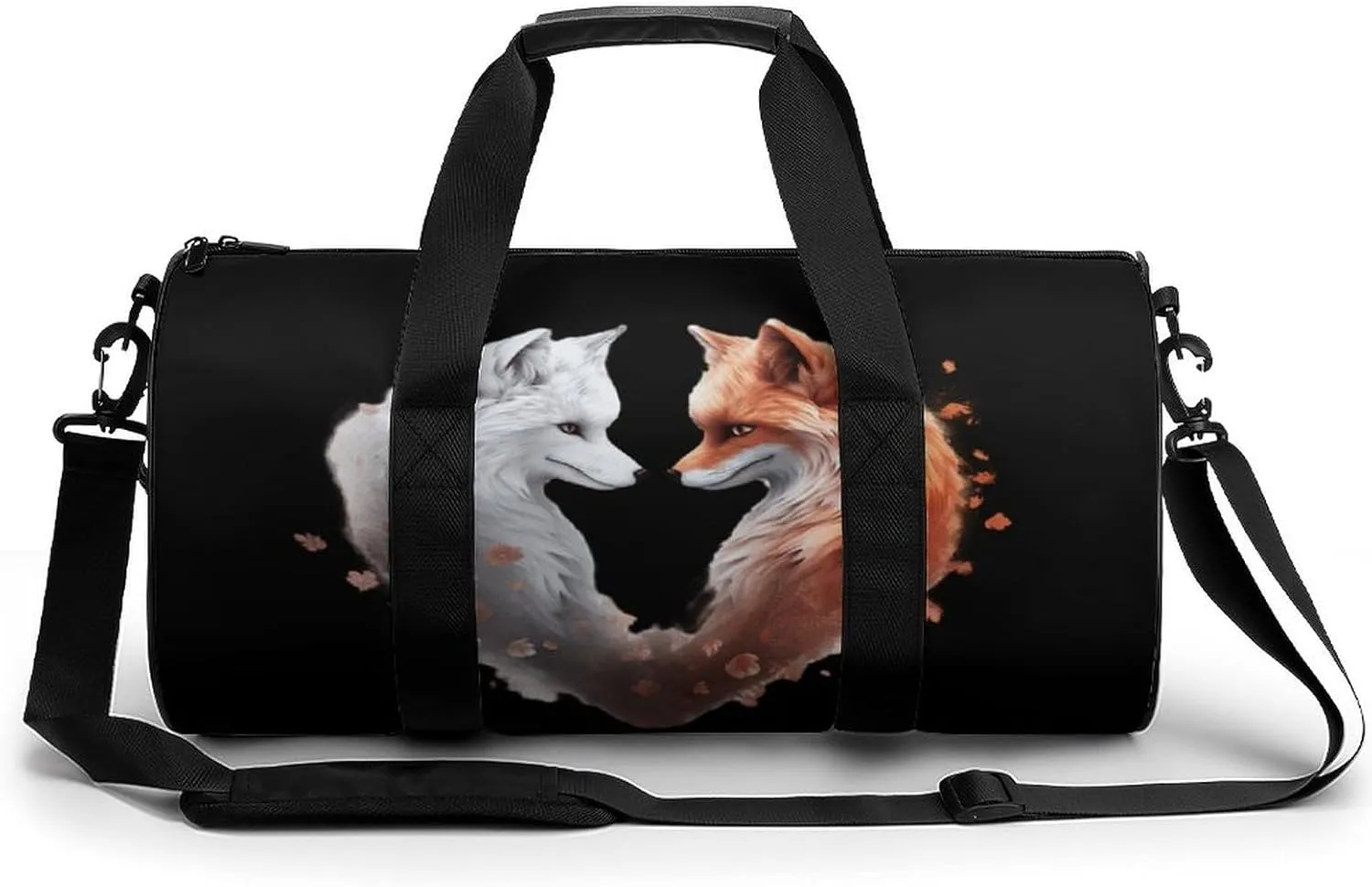 Foxes Lovers Novelty Large Duffel Bag Lightweight Gym Bag Travel Tote Bags
