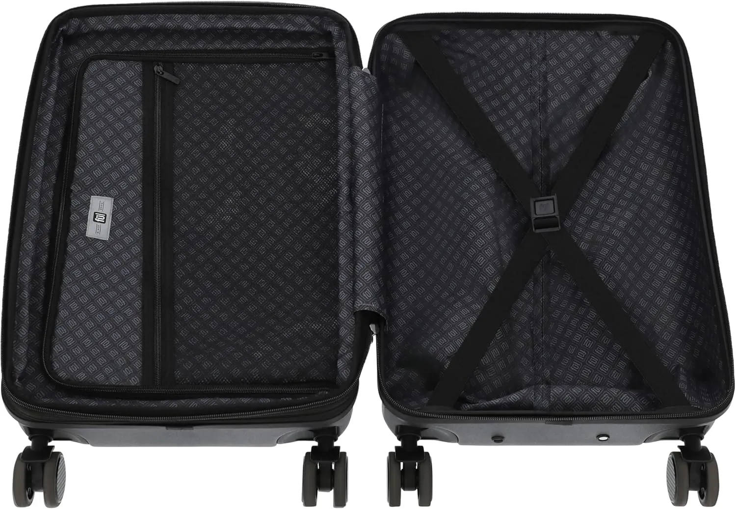 FUL Jurassic Park 22.5 Inch Carry On Luggage, Hardshell Rolling Suitcase with Spinner Wheels, Blue