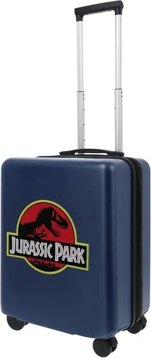 FUL Jurassic Park 22.5 Inch Carry On Luggage, Hardshell Rolling Suitcase with Spinner Wheels, Blue