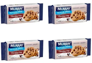 Generic Murray. Sugar Free Cookies - Chocolate Chip - 8.8 Oz Tray - Pack of 4
