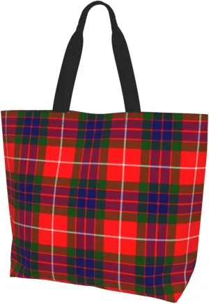 Georgia Tartan Tote Bag For Women Weekender Travel Bag Reusable Grocery Bags Large Totes Handbags