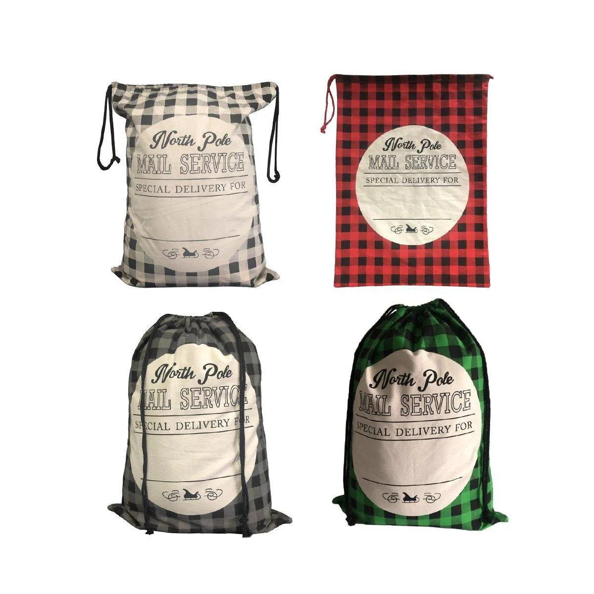 Gift Bags Santa Bundle Sacks Apple 4Colors 1PC