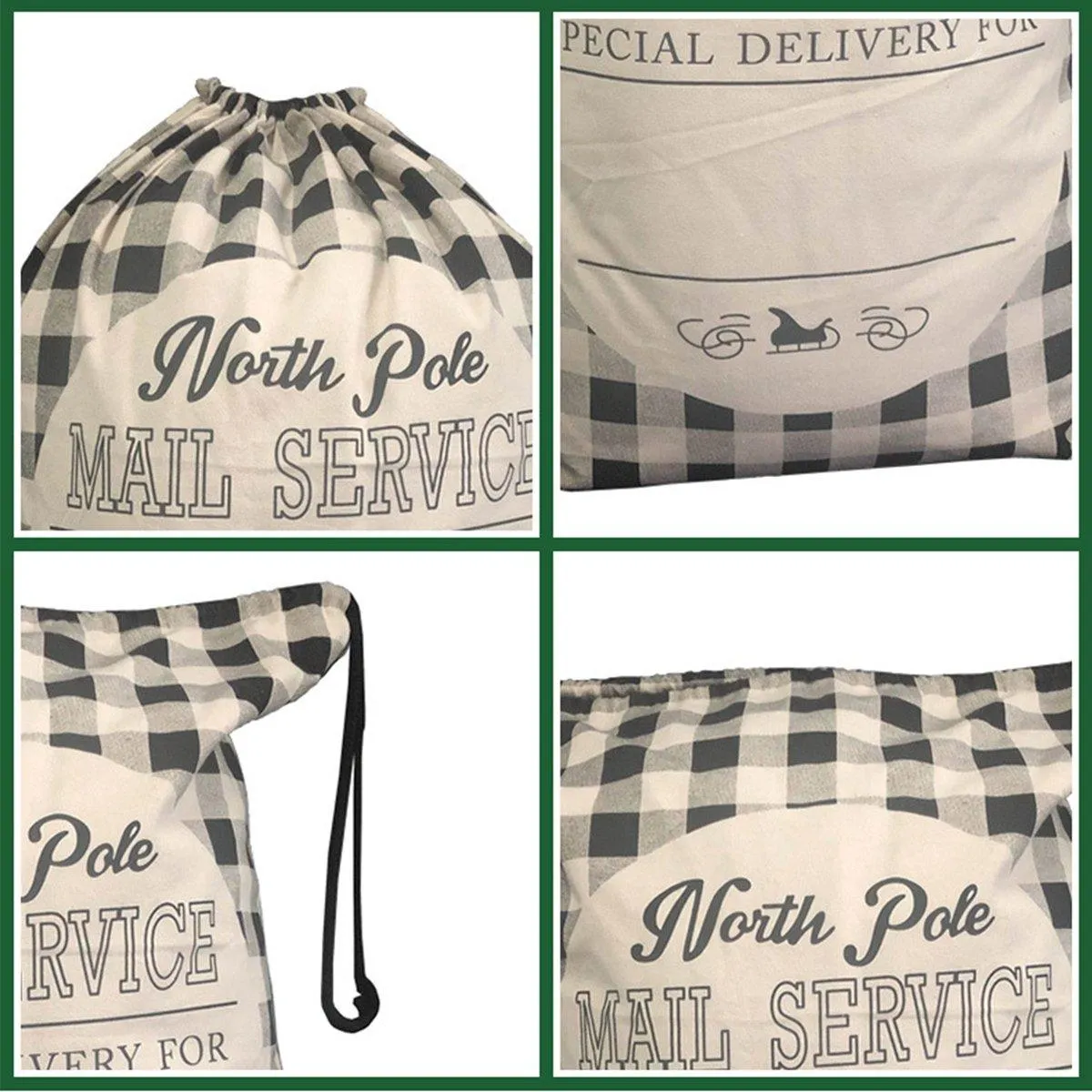 Gift Bags Santa Bundle Sacks Apple 4Colors 1PC