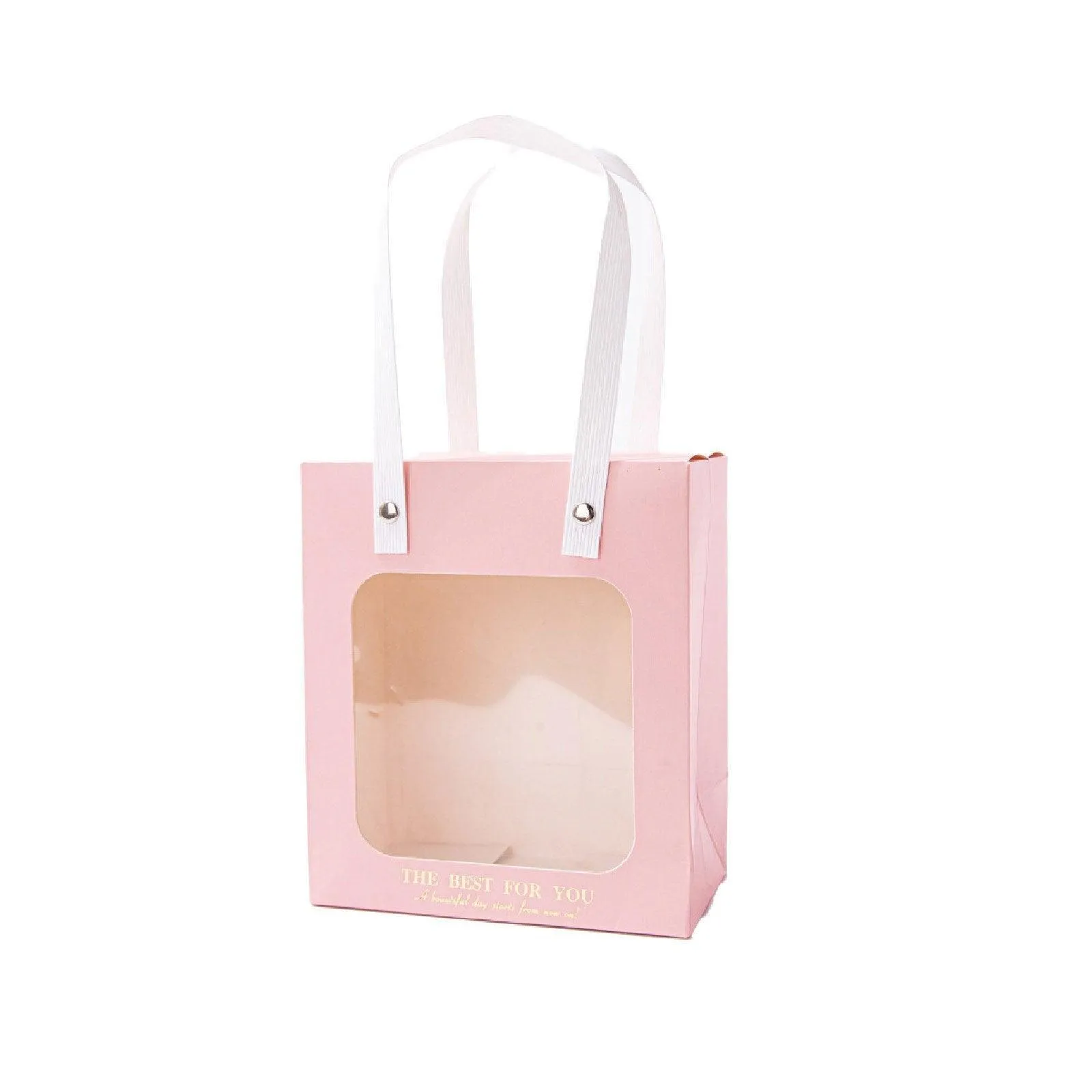 Gift Presentation with Window Gift Bags 3 Colors 20PCS