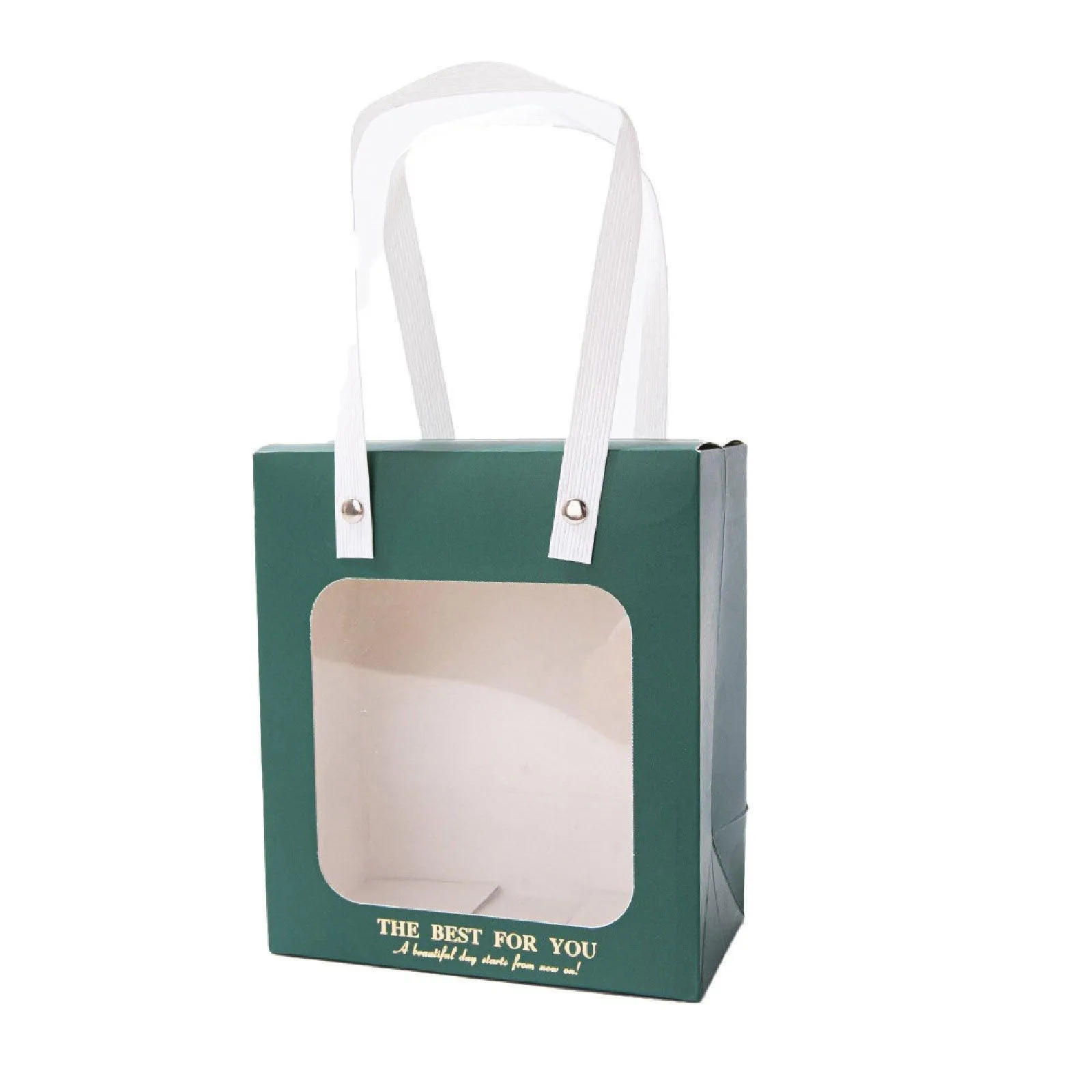 Gift Presentation with Window Gift Bags 3 Colors 20PCS