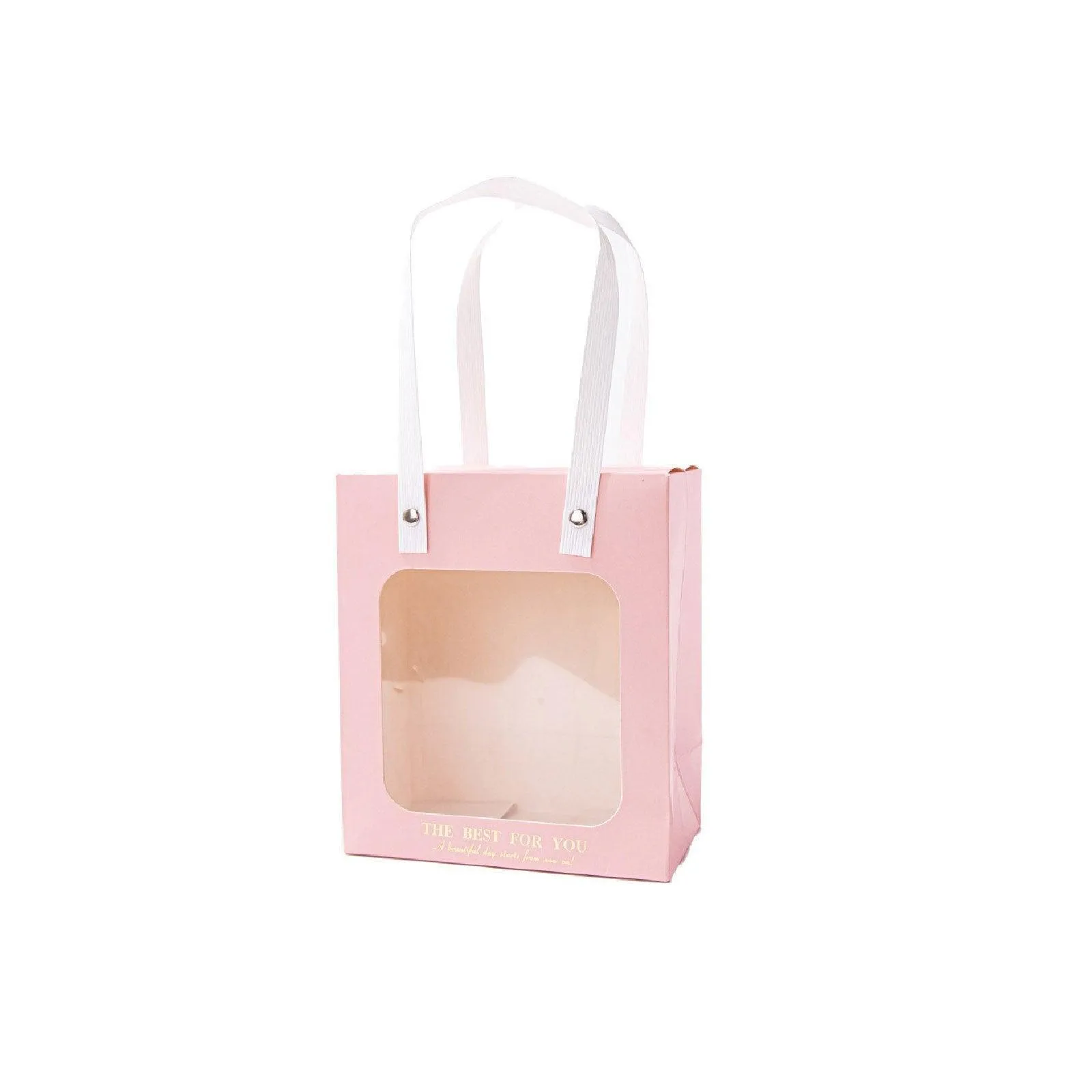Gift Presentation with Window Gift Bags 3 Colors 20PCS