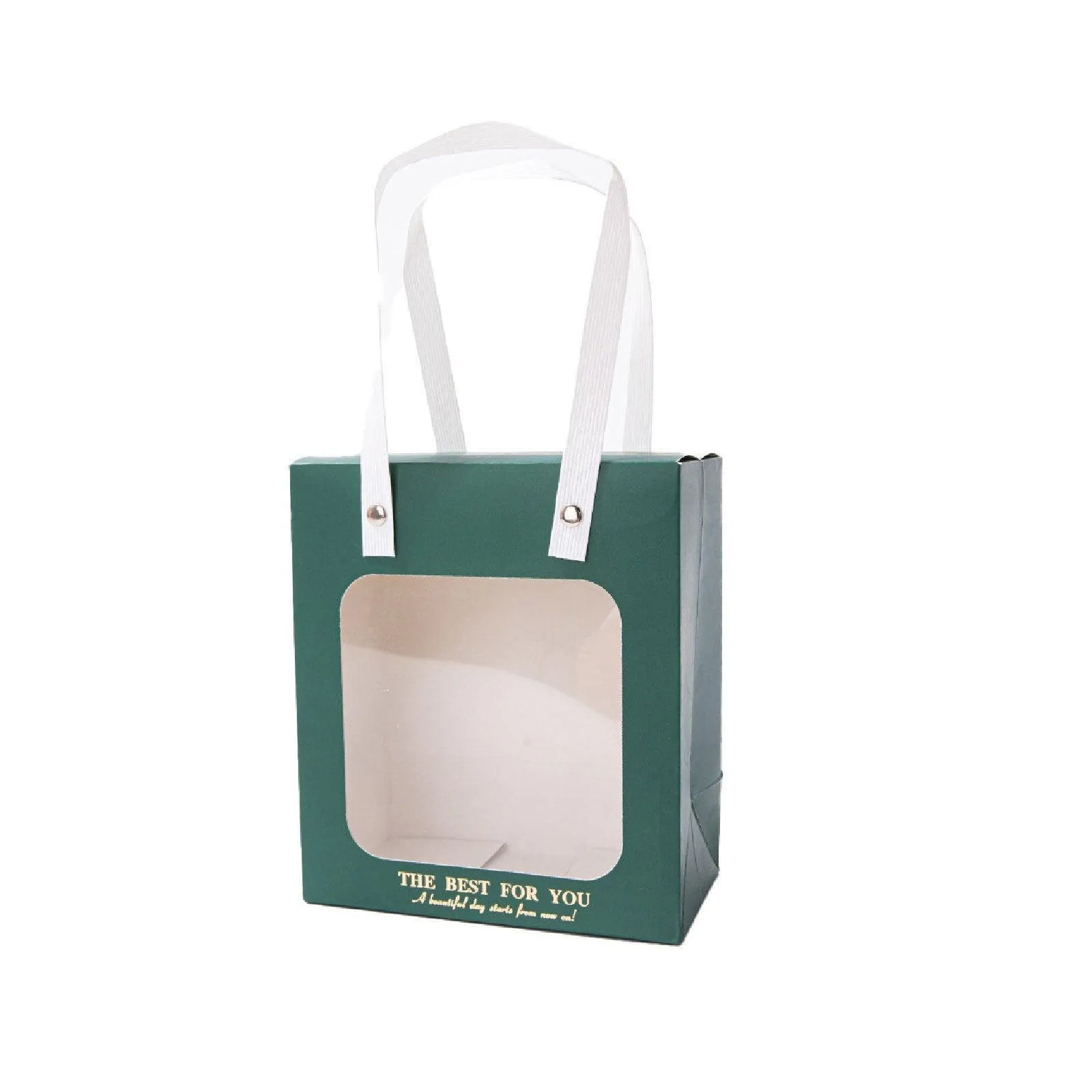 Gift Presentation with Window Gift Bags 3 Colors 20PCS