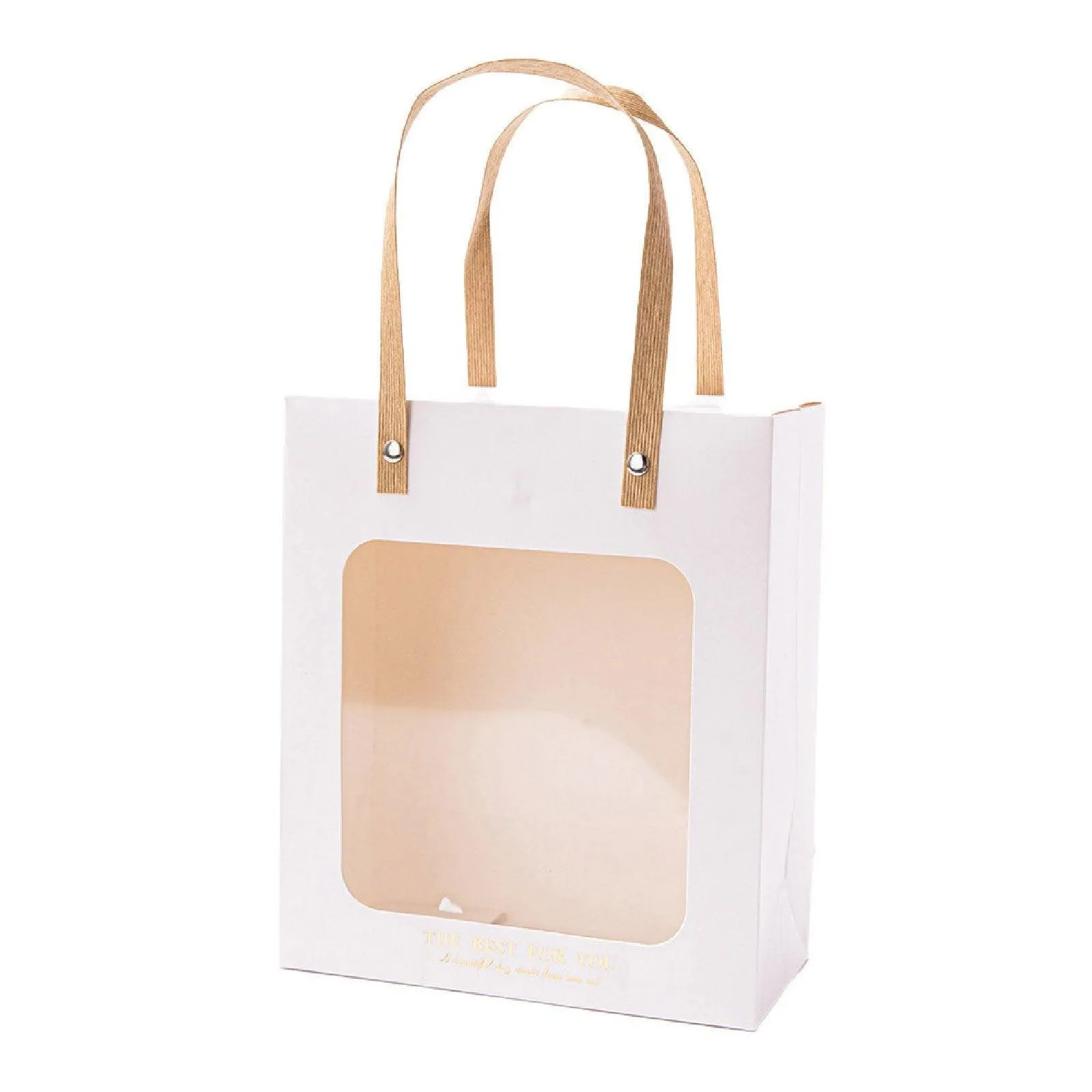 Gift Presentation with Window Gift Bags 3 Colors 20PCS
