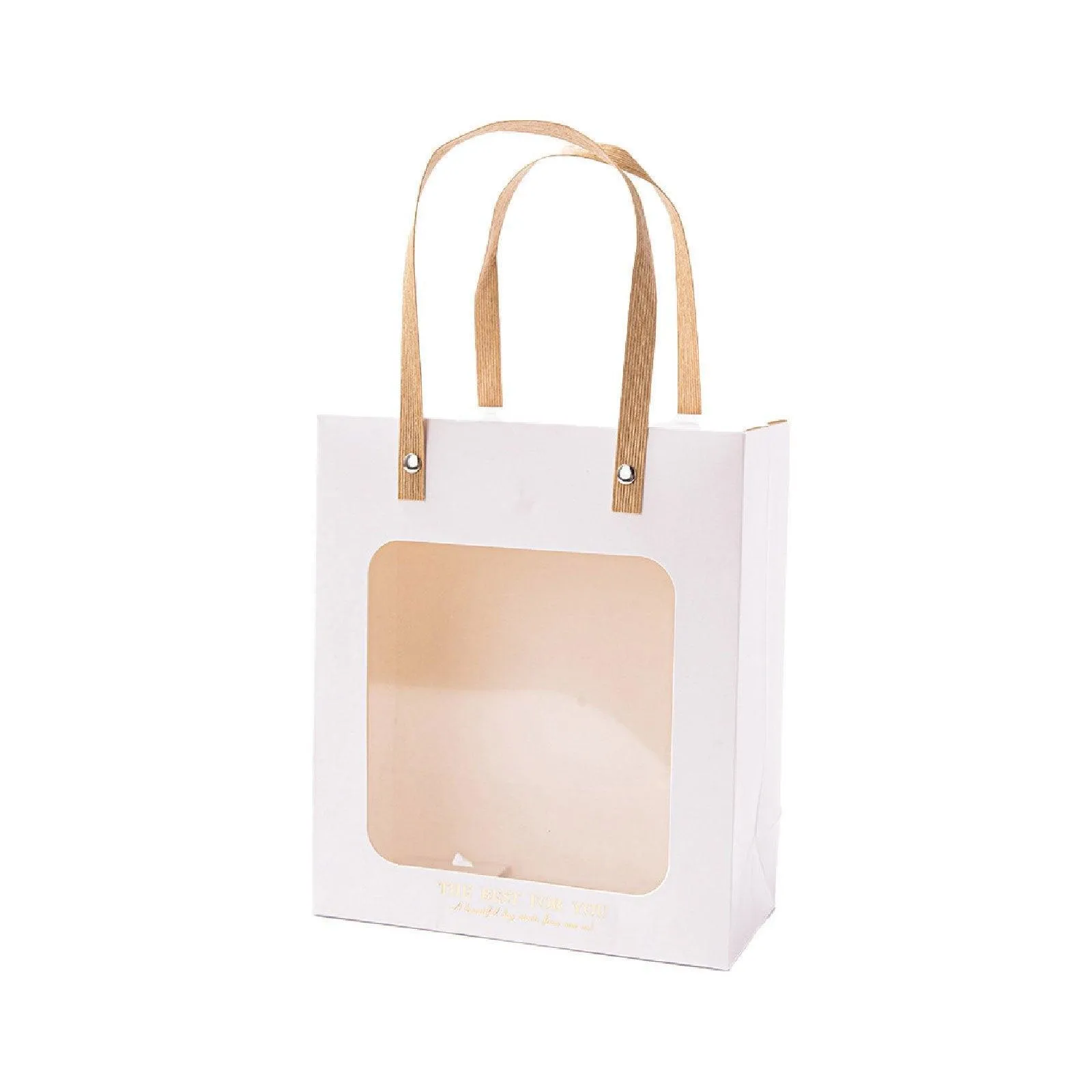 Gift Presentation with Window Gift Bags 3 Colors 20PCS