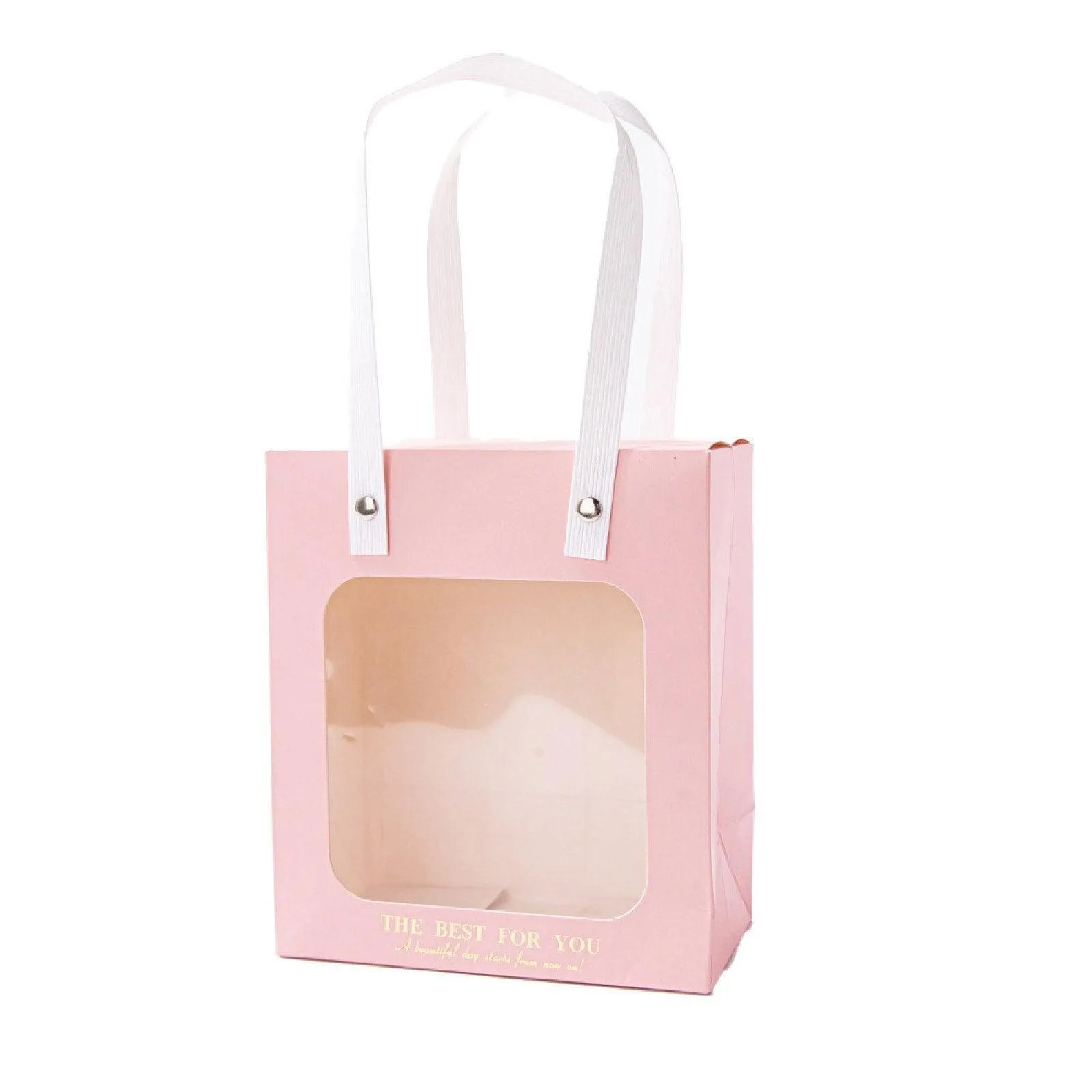 Gift Presentation with Window Gift Bags 3 Colors 20PCS