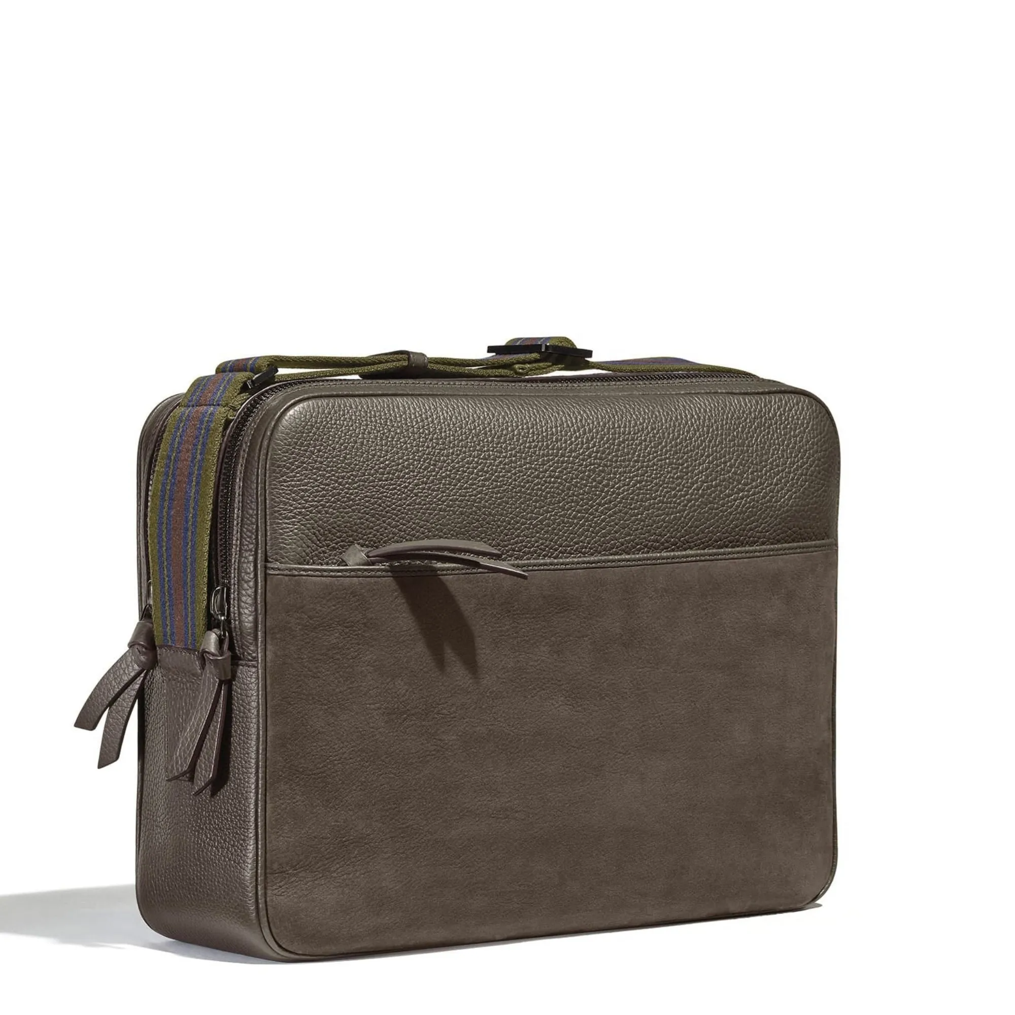 GMT Messenger in Soft Grain Leather & Nubuck