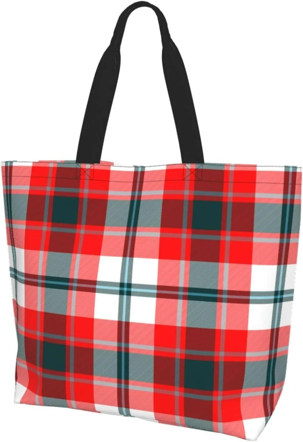 Gordon Dress Modern Tartan Tote Bag For Women Weekender Travel Bag Reusable Grocery Bags Large Totes Handbags