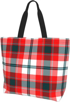 Gordon Dress Modern Tartan Tote Bag For Women Weekender Travel Bag Reusable Grocery Bags Large Totes Handbags