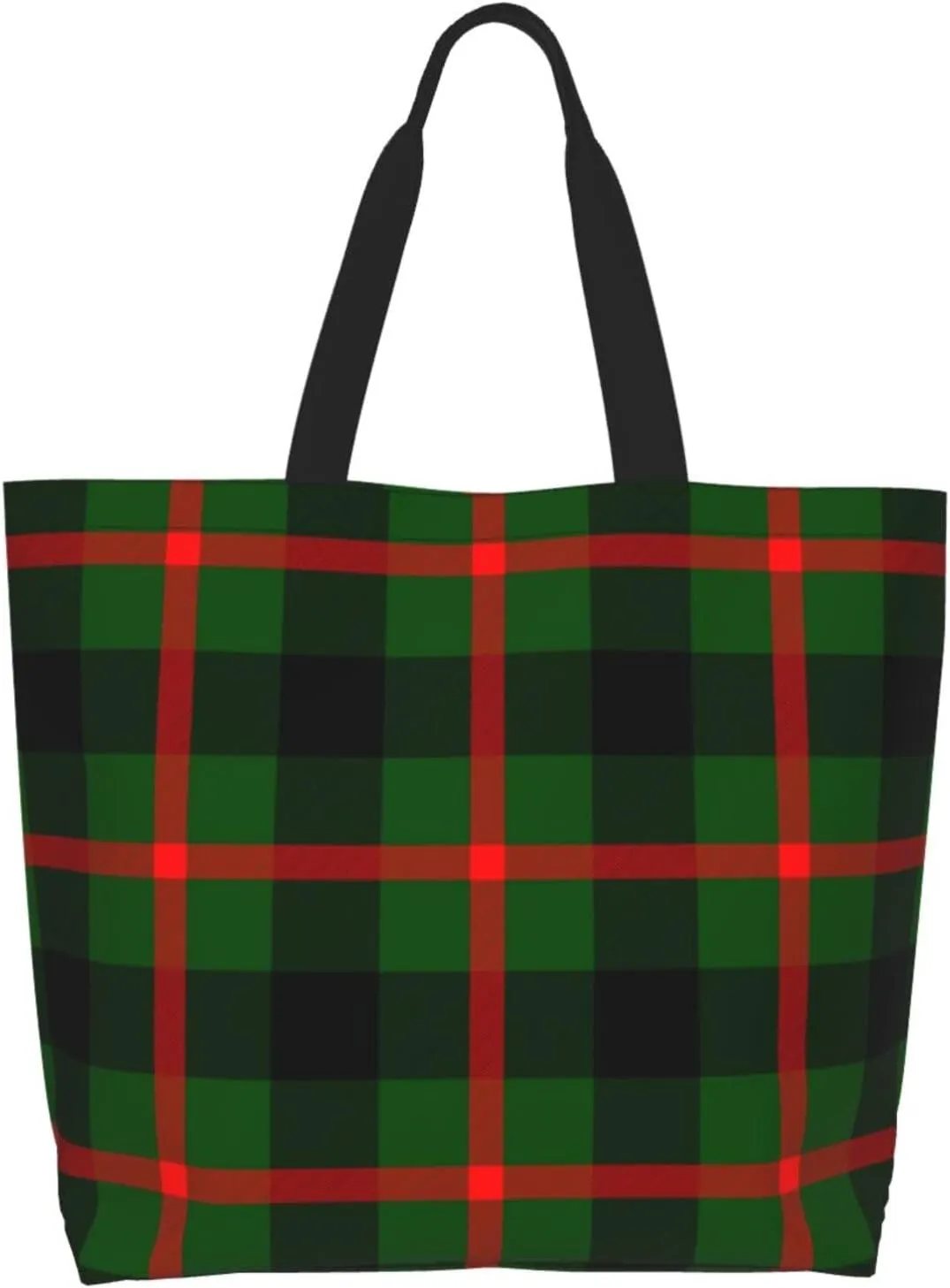 Gordon Dress Modern Tartan Tote Bag For Women Weekender Travel Bag Reusable Grocery Bags Large Totes Handbags