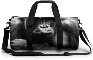 Gorilla Thinking Novelty Large Duffel Bag Lightweight Gym Bag Travel Tote Bags