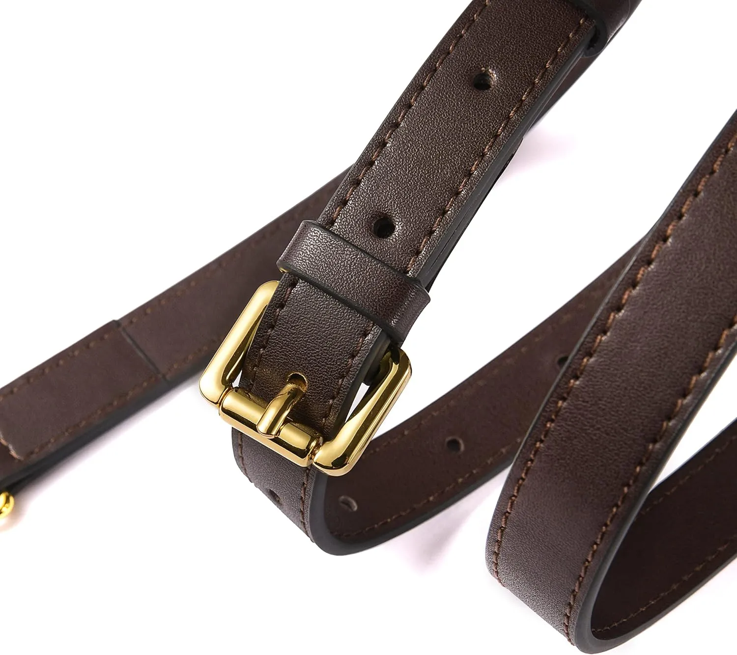 GOXTECH Vachetta Leather Adjustable Crossbody Strap for ， Women's Crossbody Handbags