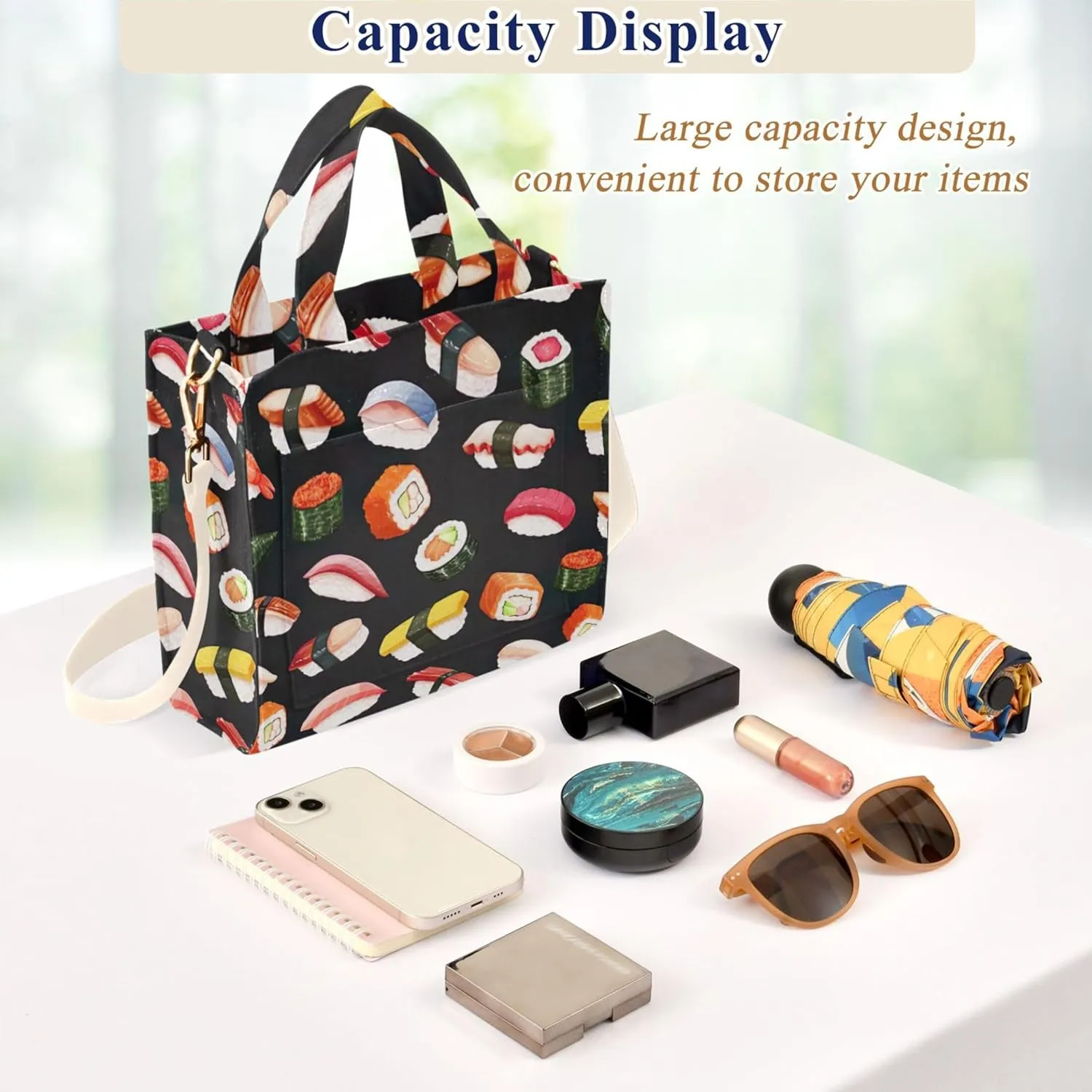 Grey Snowflakes Christmas Shoulder Women Tote Designer Tote Bag Teacher Tote Bag Large Capacity Purse