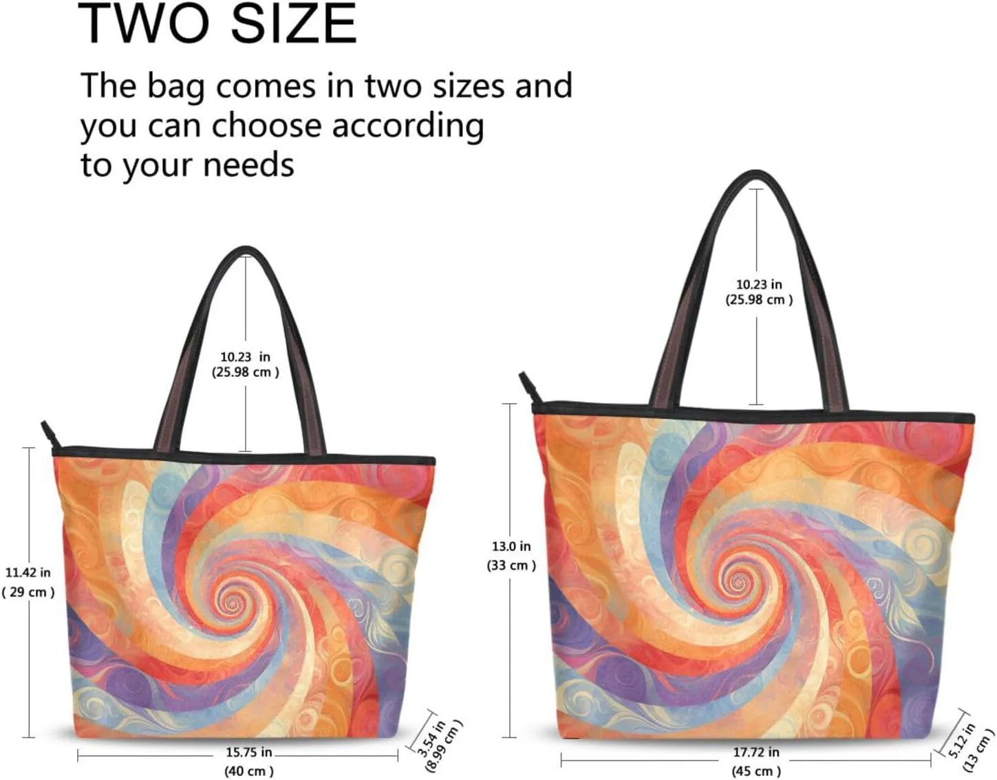 GuoChe Silk Fabric Zippered Travel Tote Bags Summer Chick Handbags for Women for Everyday & Travel