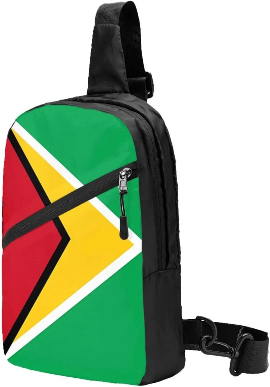 Guyana Guyanese Flag Packable Crossbody Bag Portable Sling Bags Foldable Travel Daypack Reusable Sports Shoulder Backpack Diagonally Chest Bag for Workout