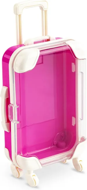 Hammont Mini Suitcase Party Favor Box - Plastic Rolling Mini Suitcases for Party Favors - Candy Box, Lash Box - Mini Luggage Party Favor | 2.95"x1.38"x6.7" (6 Pack)