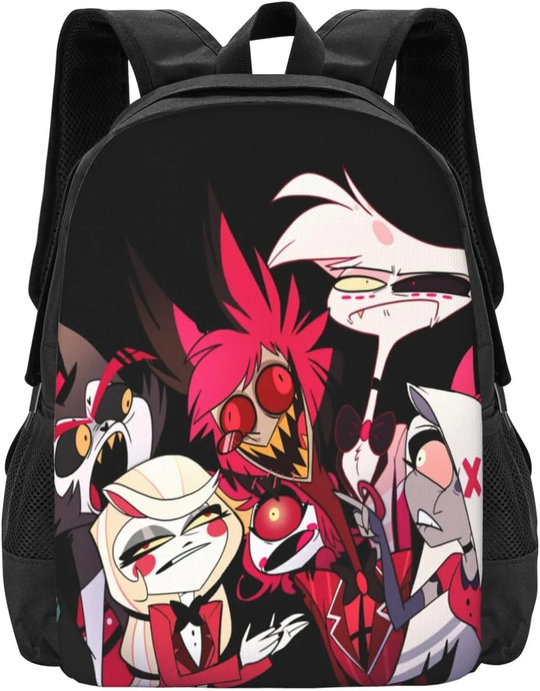 Hazbin Comedy Hotel Laptop Backpack Sport Bags Business Backpack Funny Travel Bags Unisex Adult Casual Daypack for Hiking Computer Bag