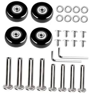 Homoyoyo 30 Pcs Trolley Case Casters Chair Casters Outdoor Repair Kits Outdoor Accessories Scooter Luggage Replacement Wheels for Suitcases Swivel Caster Bags Chair Cover Travel Rubber