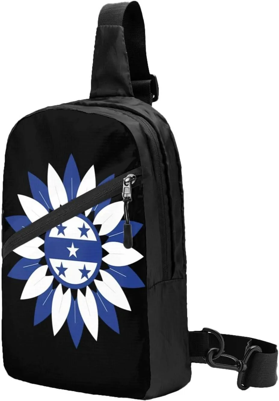Honduras Sunflower Flag Packable Crossbody Bag Portable Sling Bags Foldable Travel Daypack Reusable Sports Shoulder Backpack Diagonally Chest Bag for Workout