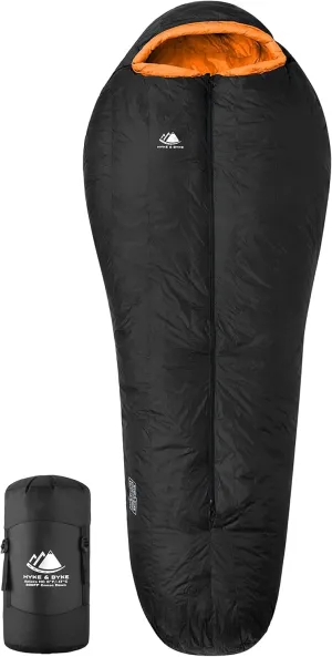 Hyke & Byke Antero 0 F Hiking & Camping Hammock Sleeping Bag - 4 Season, 800FP Goose Down Sleeping Bag - Ultralight