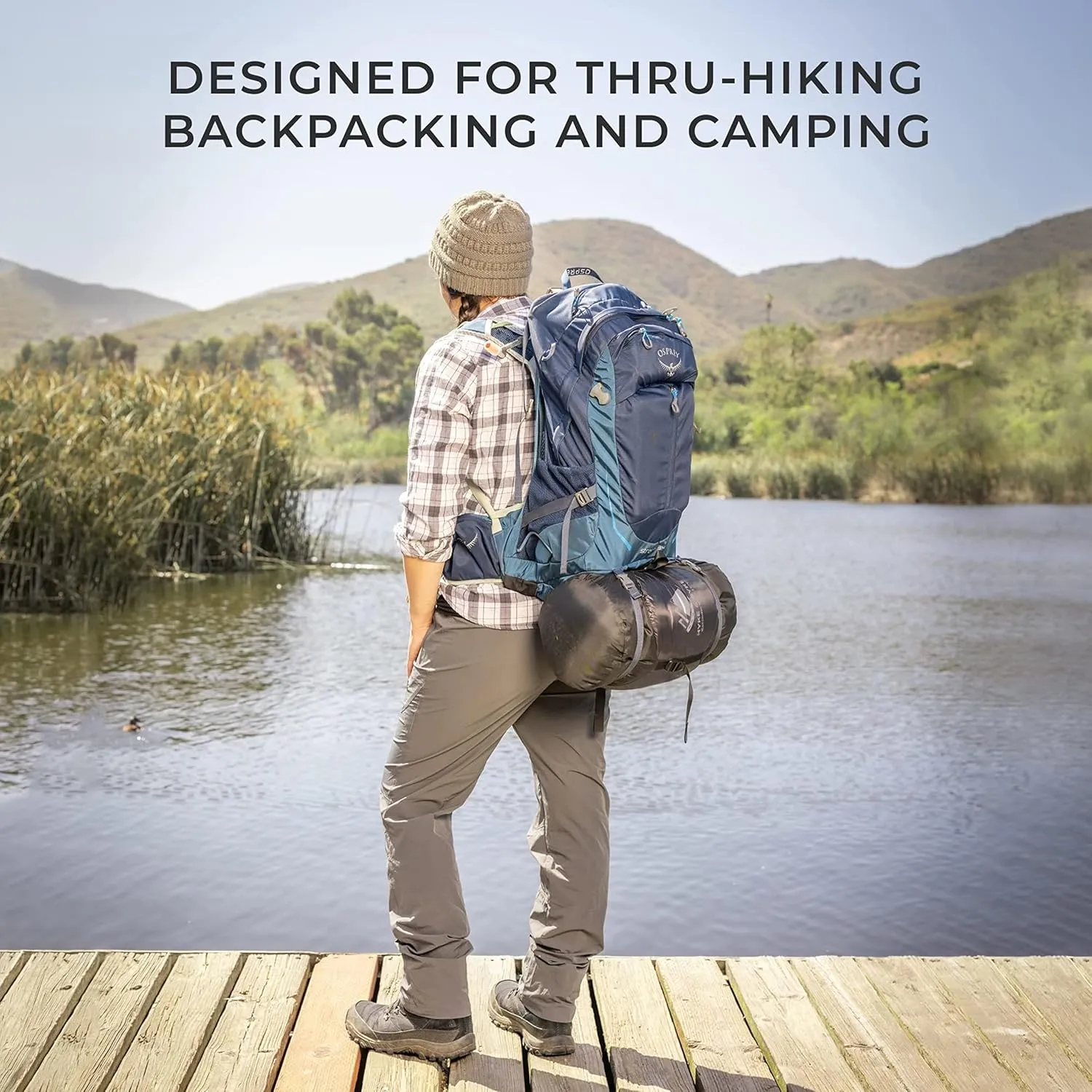 Hyke & Byke Katahdin 15 F Hiking & Backpacking Sleeping Bag - 4 Season, 625FP Ultralight Sleeping Bag - Water Resistant - Charcoal Gray - Long