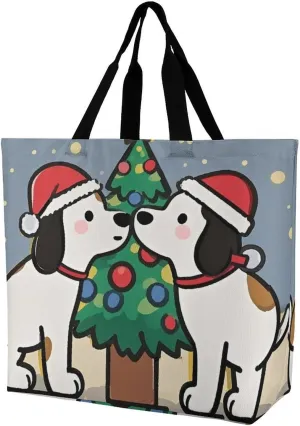 Intimate Puppy Handbags Lightweight Travel Shoulder Bag Portable Cute Shopping Beach Market Bag for Men Women Hiking Yoga Gym Swimming Travel Holiday Gift