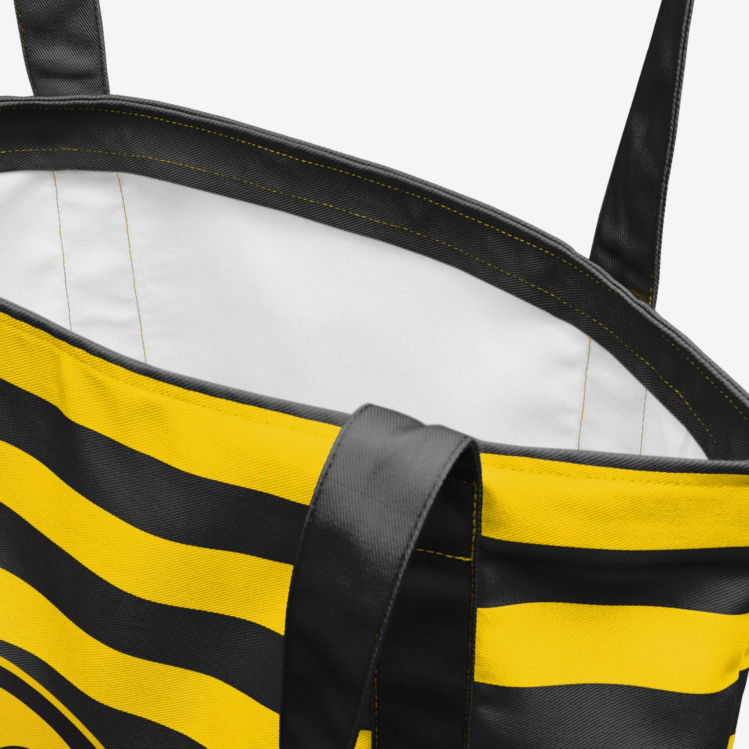 Iowa Hawkeyes Team Stripe Canvas Tote Bag