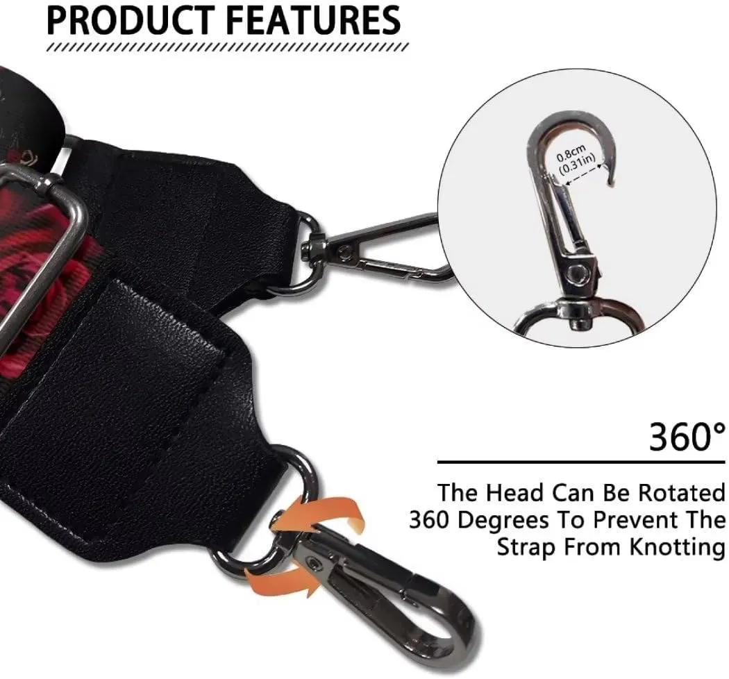 Jeiento Wide Purse Strap Wide Shoulder Strap Adjustable Replacement Belt Soft Guitar Shoulder Straps for Women Girls Gifts