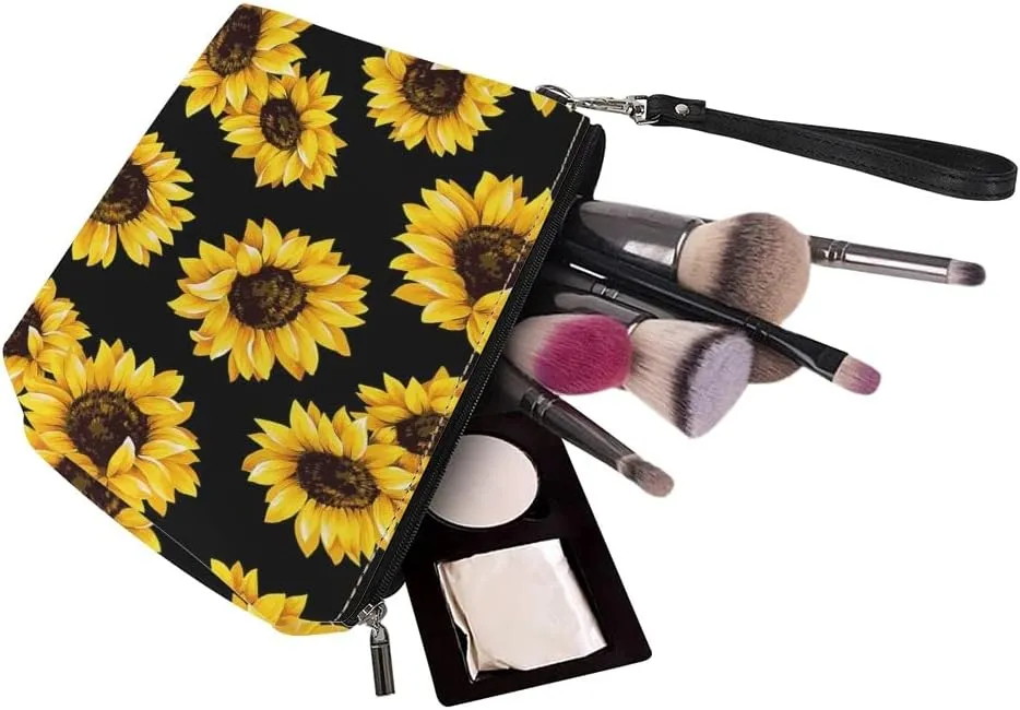 Jeiento Women's Fashion Handbags Beach Totes Zipper Pouch Travel Cosmetic Organizer with Small Wallet for Travel Shopping