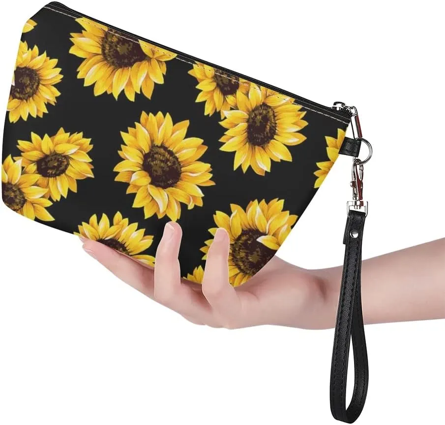 Jeiento Women's Fashion Handbags Beach Totes Zipper Pouch Travel Cosmetic Organizer with Small Wallet for Travel Shopping