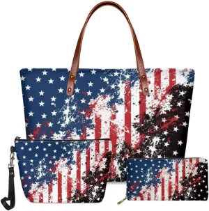 Jeiento Women's Fashion Handbags Beach Totes Zipper Pouch Travel Cosmetic Organizer with Small Wallet for Travel Shopping