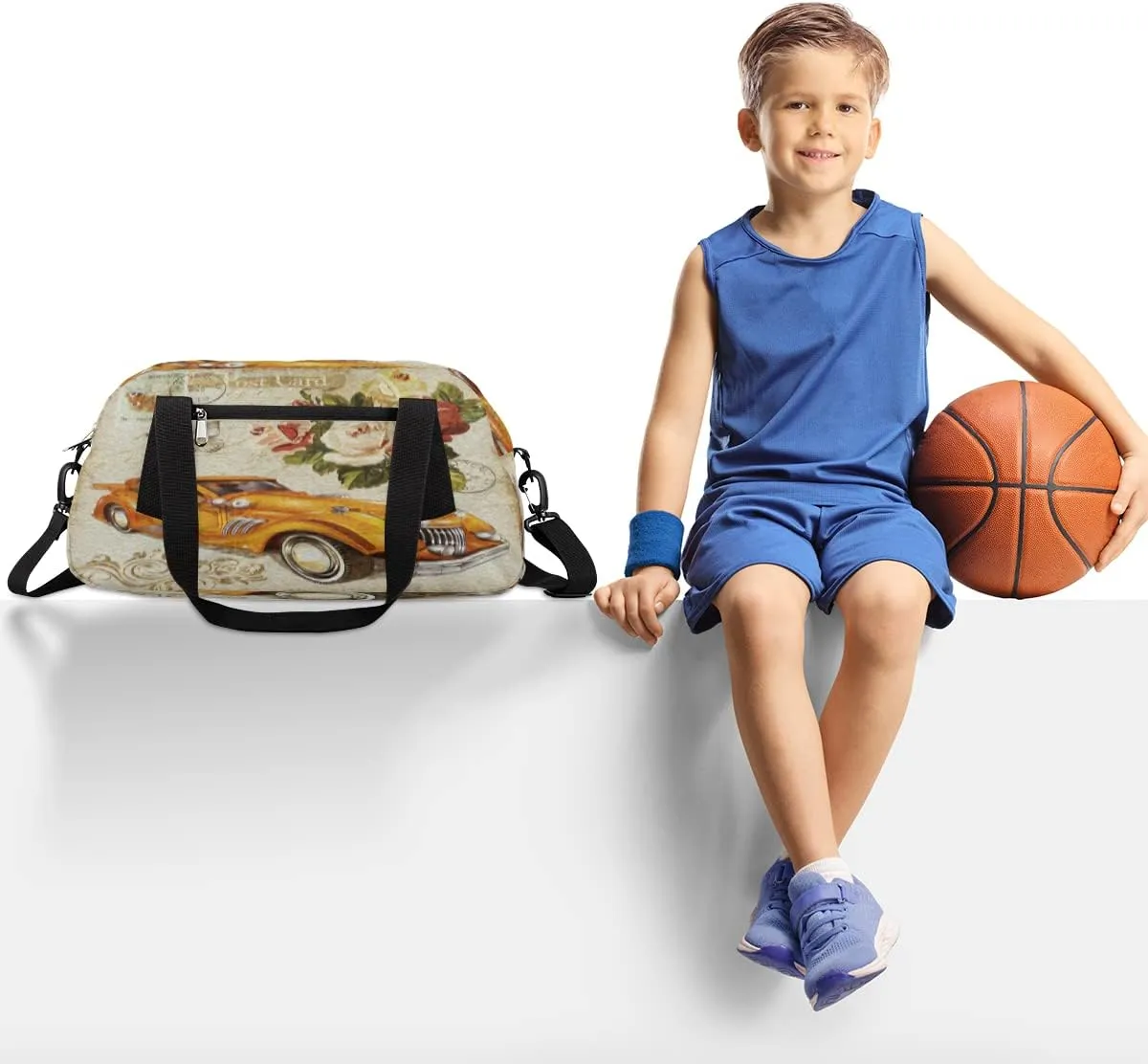Kids Duffel Bag for Girls Boys Teen Dance Bag Overnight Small Duffel Bag Carry On Weekend Sports Gym Travel Bag, Multicolor 4