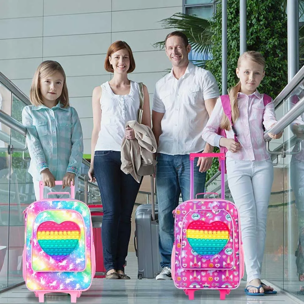 Kids Luggage for Boys and Girls, Toddler Rolling Travel Carry on Suitcase with Wheels…