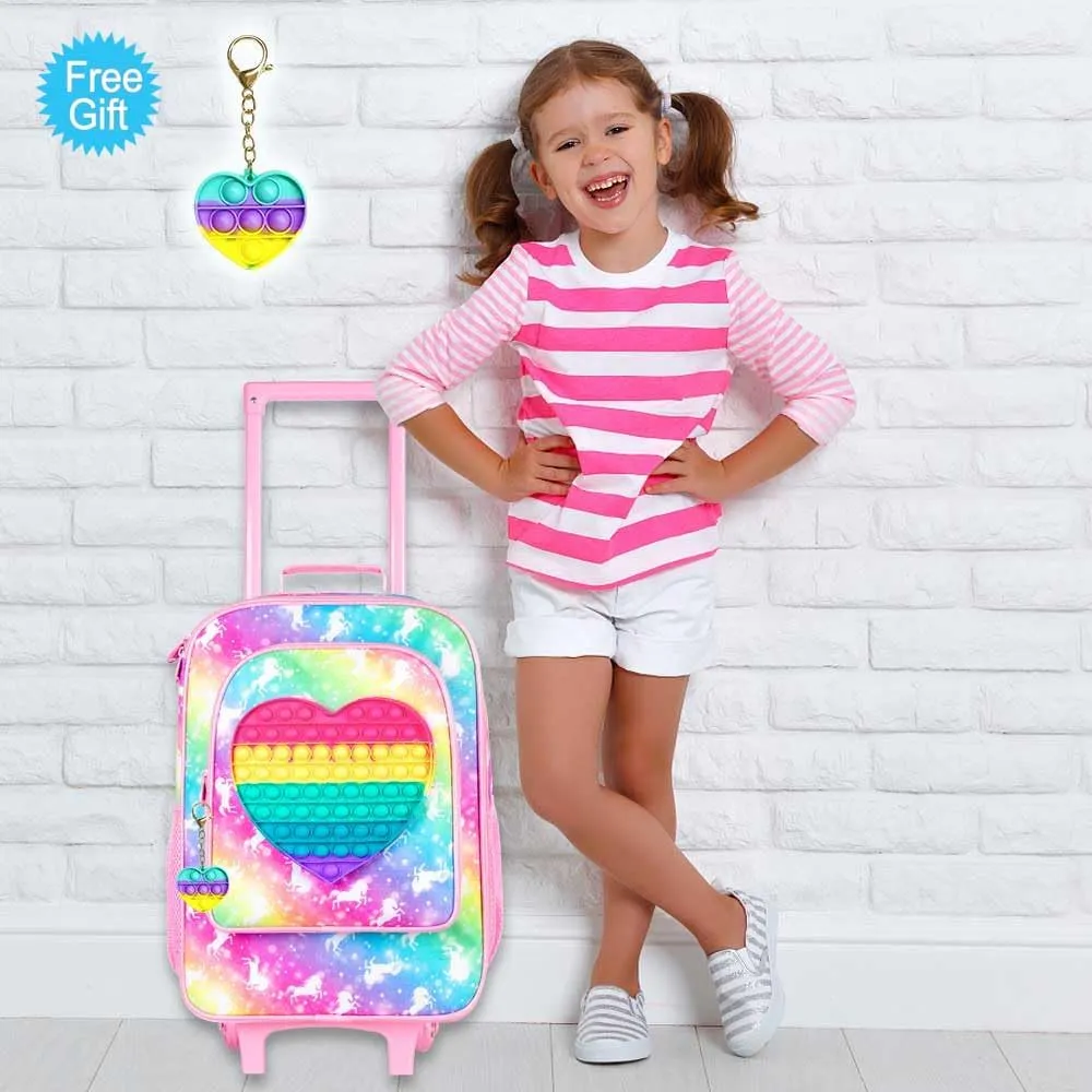 Kids Luggage for Boys and Girls, Toddler Rolling Travel Carry on Suitcase with Wheels…