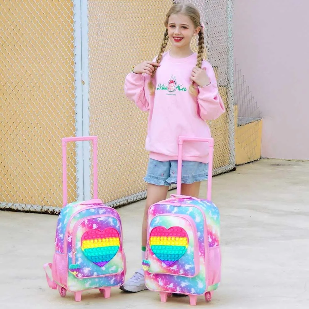 Kids Luggage for Boys and Girls, Toddler Rolling Travel Carry on Suitcase with Wheels…