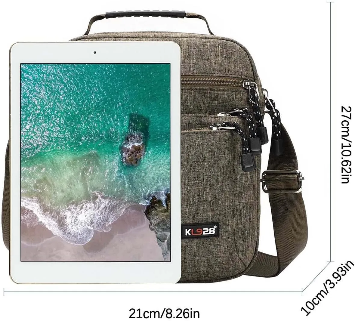 KL928 Men's Messenger Bag - Crossbody Shoulder Bags Travel Bag Man Purse Casual Sling Pack for Work Business