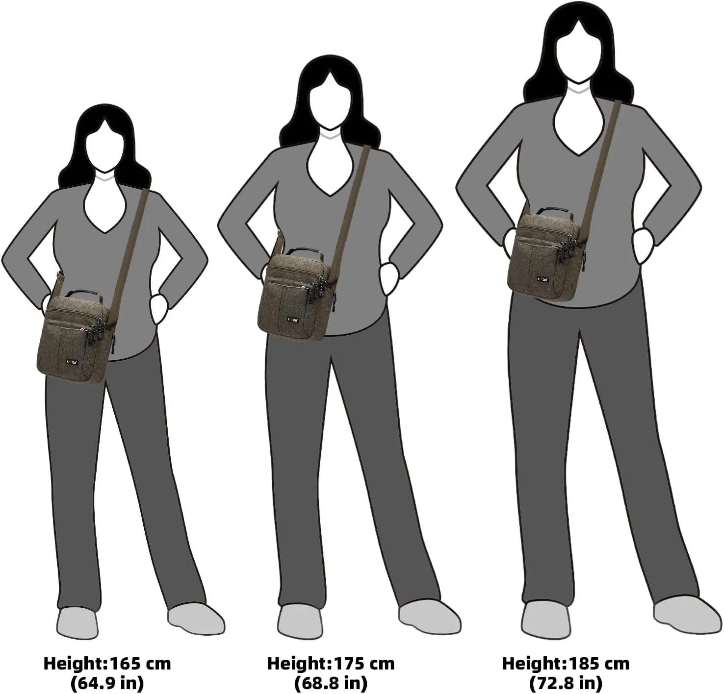 KL928 Men's Messenger Bag - Crossbody Shoulder Bags Travel Bag Man Purse Casual Sling Pack for Work Business
