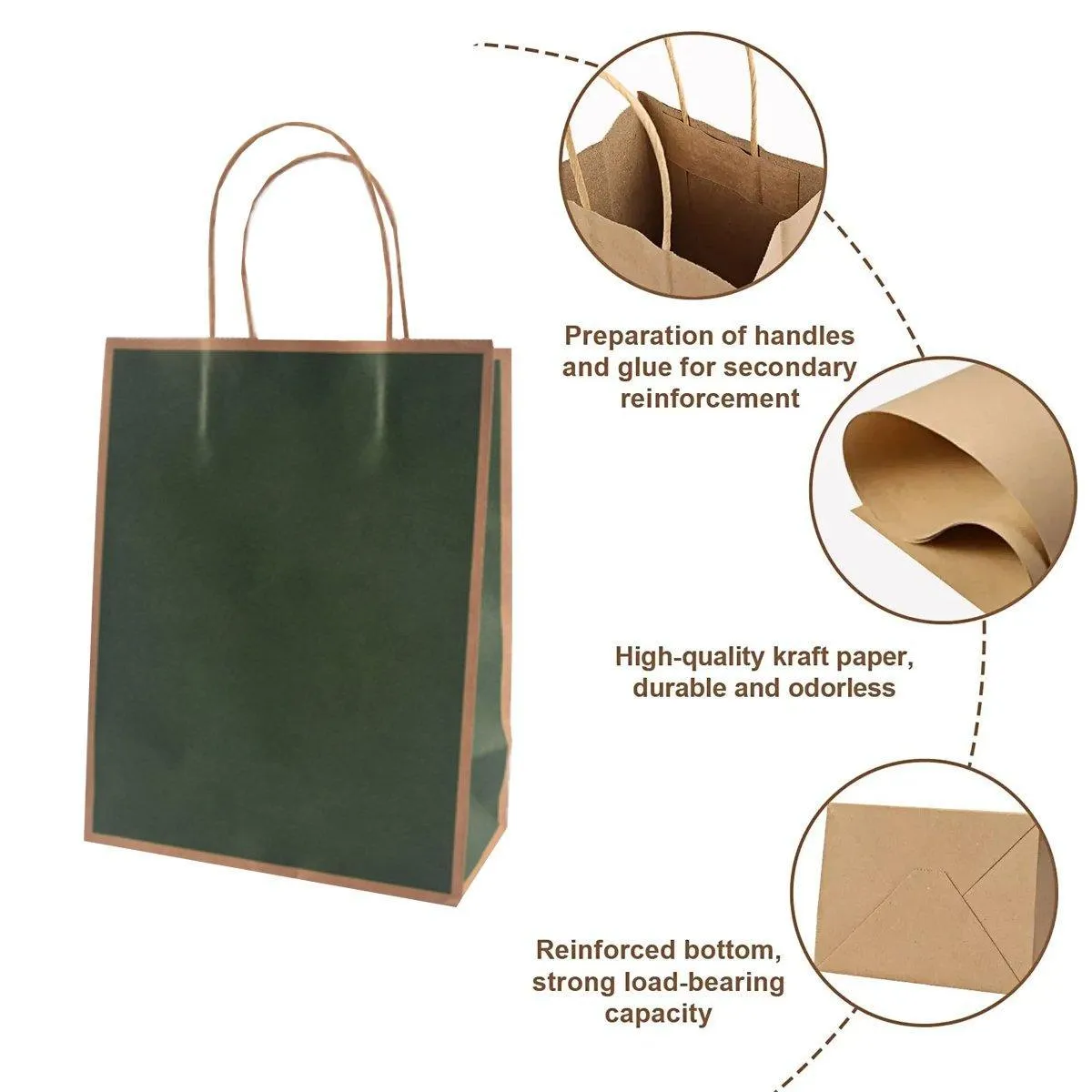 Kraft Paper Bags Packaging 50PCS