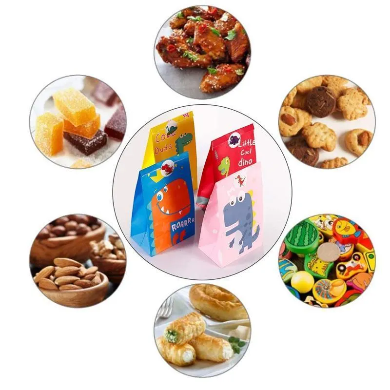 Kraft Paper Candy Bags 100PCS 4Colours