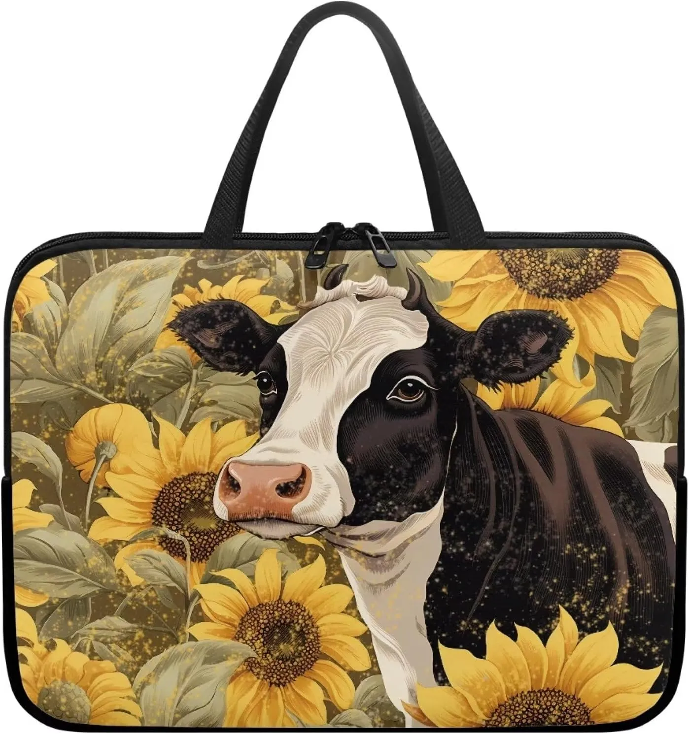Laptop Bag Sleeve Computer Protective Case Tablet Carrying Cover with Handle Tote Bags for Work Zipper Handbag