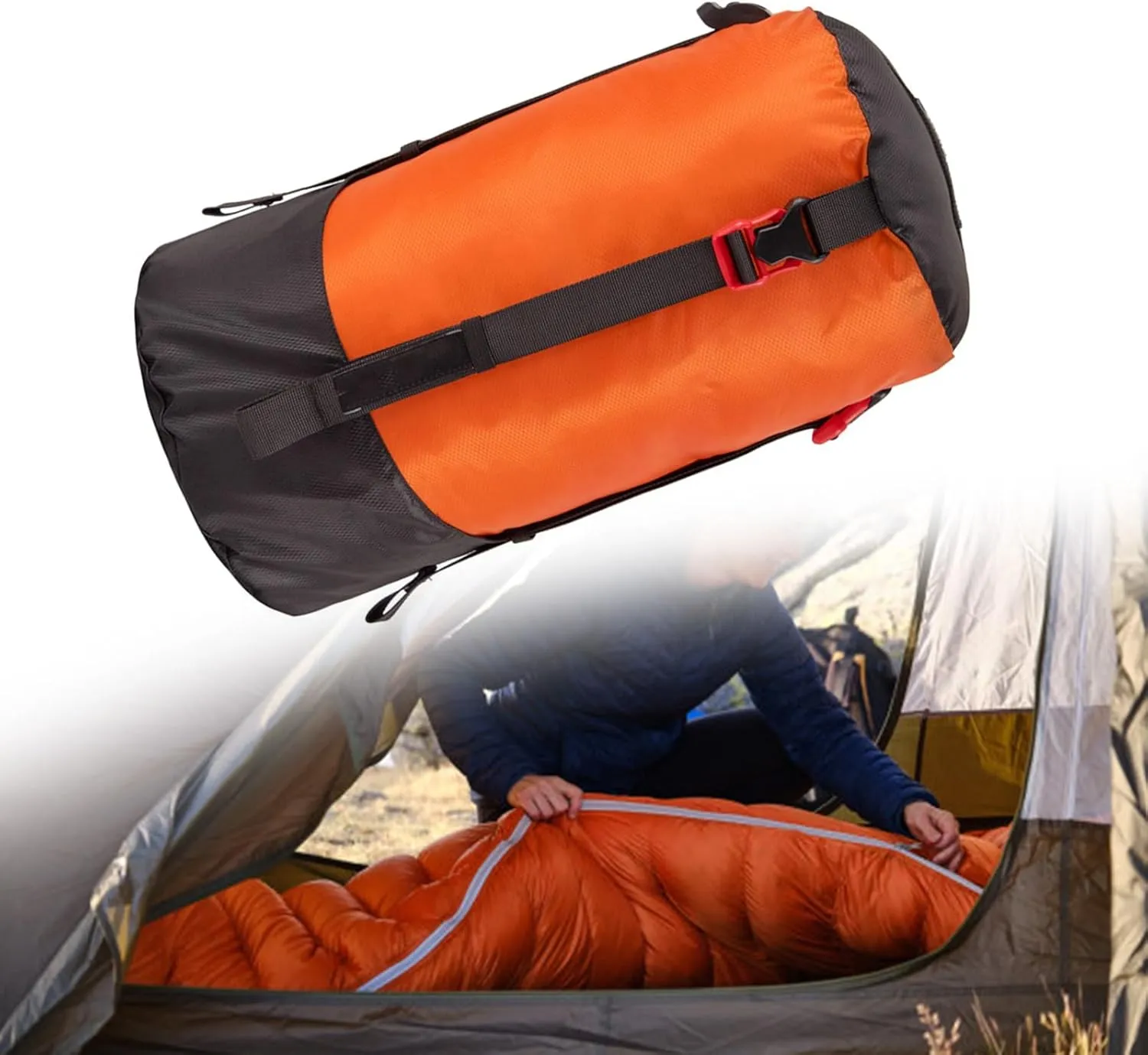 Large Capacity Compression Storage Bag Waterproofs Space Saving Compression Bags for Camping Hiking Backpacking